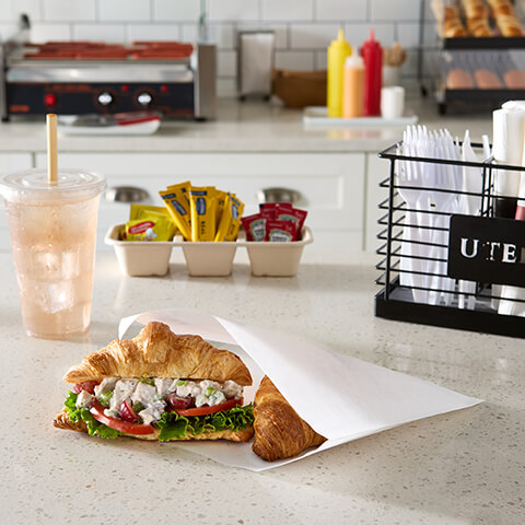 Fischer Paper Products 1014-PL Pizza Slice Bags