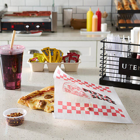 Fischer Paper Products 1014 Pizza Slice Bags