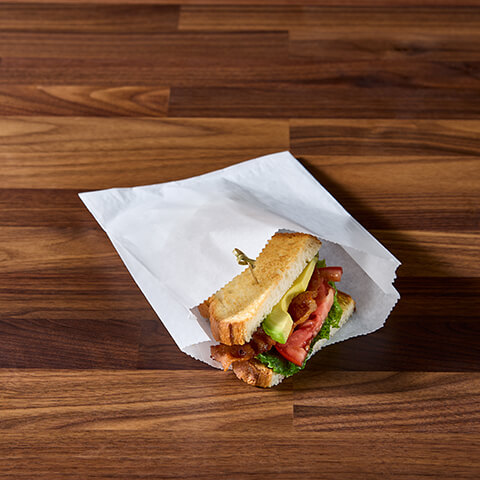Fischer Paper Products 510 Grease Resistant Jumbo Sandwich Bags