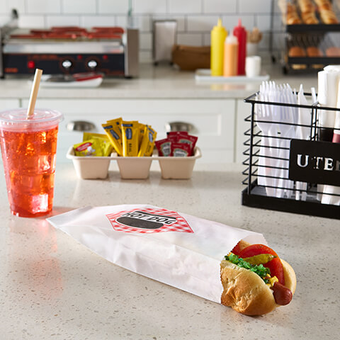 Fischer Paper Products 705 Footlong Hot Dog Bags
