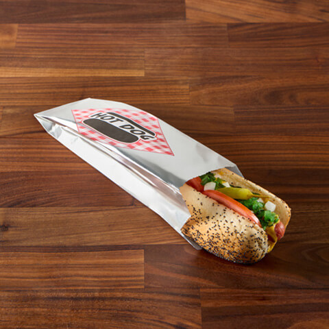 Fischer Paper Products 808 Foil Hot Dog Bags
