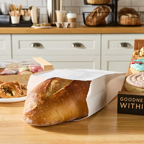 Fischer Paper Products BB-26 Bread Bags 6 x 3-1/2 x 18 Plain