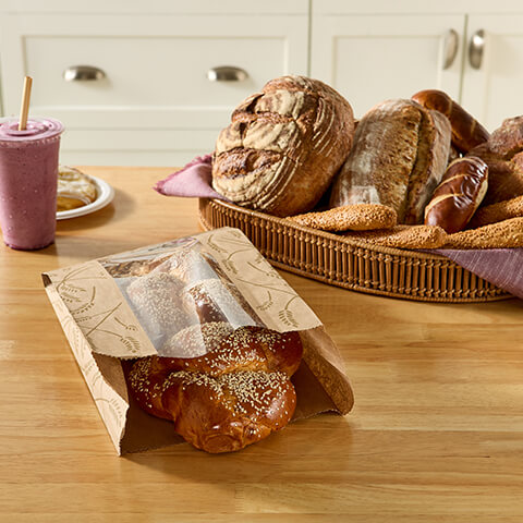 Fischer Paper Products BB-KP-14 Bread Bags With Window